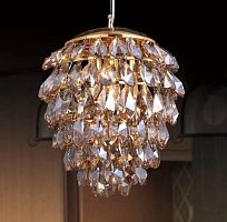 подвесной светильник crystal lux charme sp3+3 led gold/amber в Орске