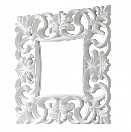 зеркало белое квадратное в резной раме regalo в Орске