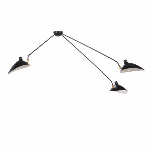 потолочный светильник spider 3 лампы черный в Орске