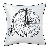 подушка с ретро-велосипедом retro bicycle white в Орске