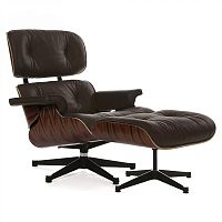 кресло eames style lounge chair палисандр коричневое в Орске