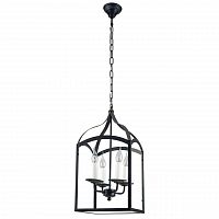 дизайнерская подвесная люстра spot light cage 9500404 черная в Орске