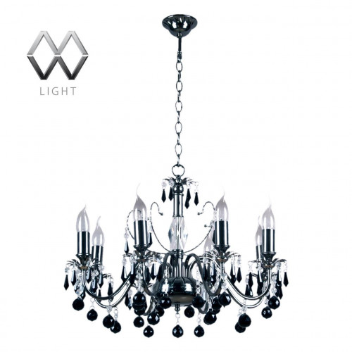 подвесная люстра mw-light барселона 313010208 черная в Орске