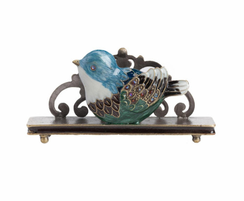 держатель для визиток little bird голубой в Орске