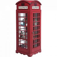 шкаф-витрина london telephone красный в Орске