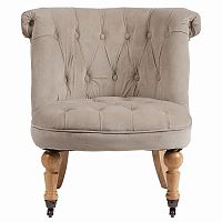 кресло amelie french country chair серо-бежевое в Орске