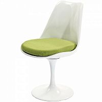 стул eero saarinen style tulip chair зеленая подушка в Орске