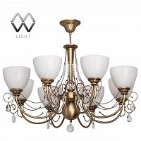 подвесная люстра mw-light фелиция 347016608 белая в Орске