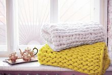 плед нежность жёлтый большой в Орске