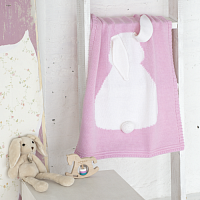 плед розовый зайка большой в Орске