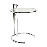 стол журнальный eileen gray style cocktail table e-1027 прозрачный в Орске