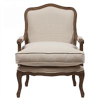 кресло мягкое с подлокотниками бежевое louisa bergere chair в Орске