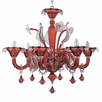 подвесная люстра ideal lux ca vendramin sp6 rosso в Орске