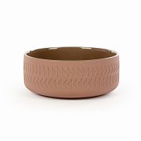 тарелка tactile диаметр 15 коричневый в Орске