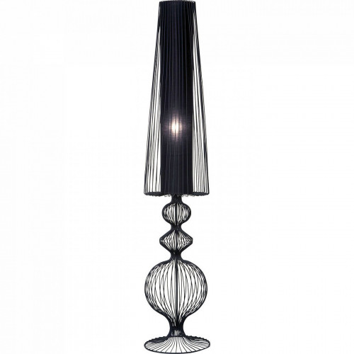 лампа настольная swing черная на прозрачном основании в Орске