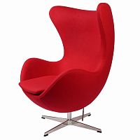 кресло arne jacobsen темно-красное в Орске