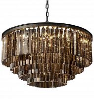 люстра odeon 4 rings smoke черное основание, дымчатое стекло в Орске