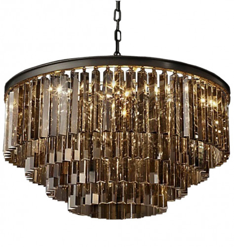 люстра odeon 4 rings smoke черное основание, дымчатое стекло в Орске