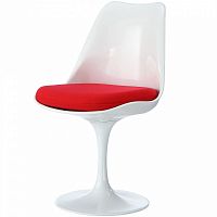 стул eero saarinen style tulip chair красная подушка в Орске