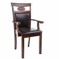 стул деревянный кресло luiza dirty oak / dark brown в Орске