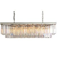 люстра odeon l120 серая(металлик), прозрачное стекло в Орске